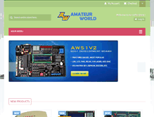 Tablet Screenshot of amateurworld.in